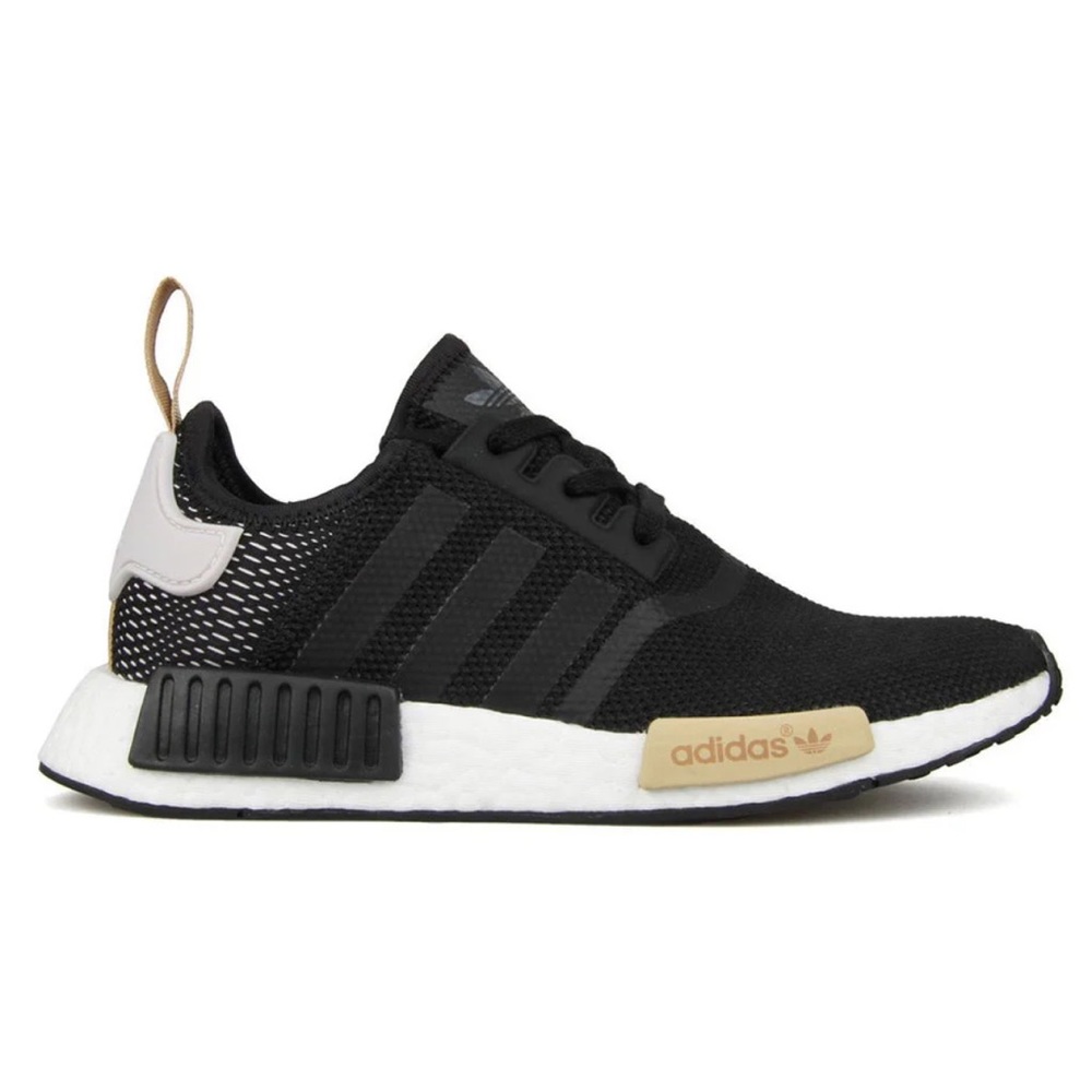 Adidas NMD R1 Black Ice Mesh Beige Tan